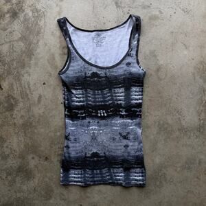 Vintage Y2K Grunge Emo Sleaze Camo Print Tank Top Medium